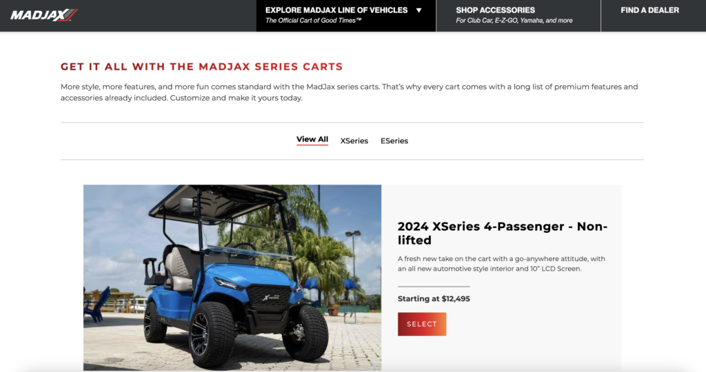 MadJax Golf Carts